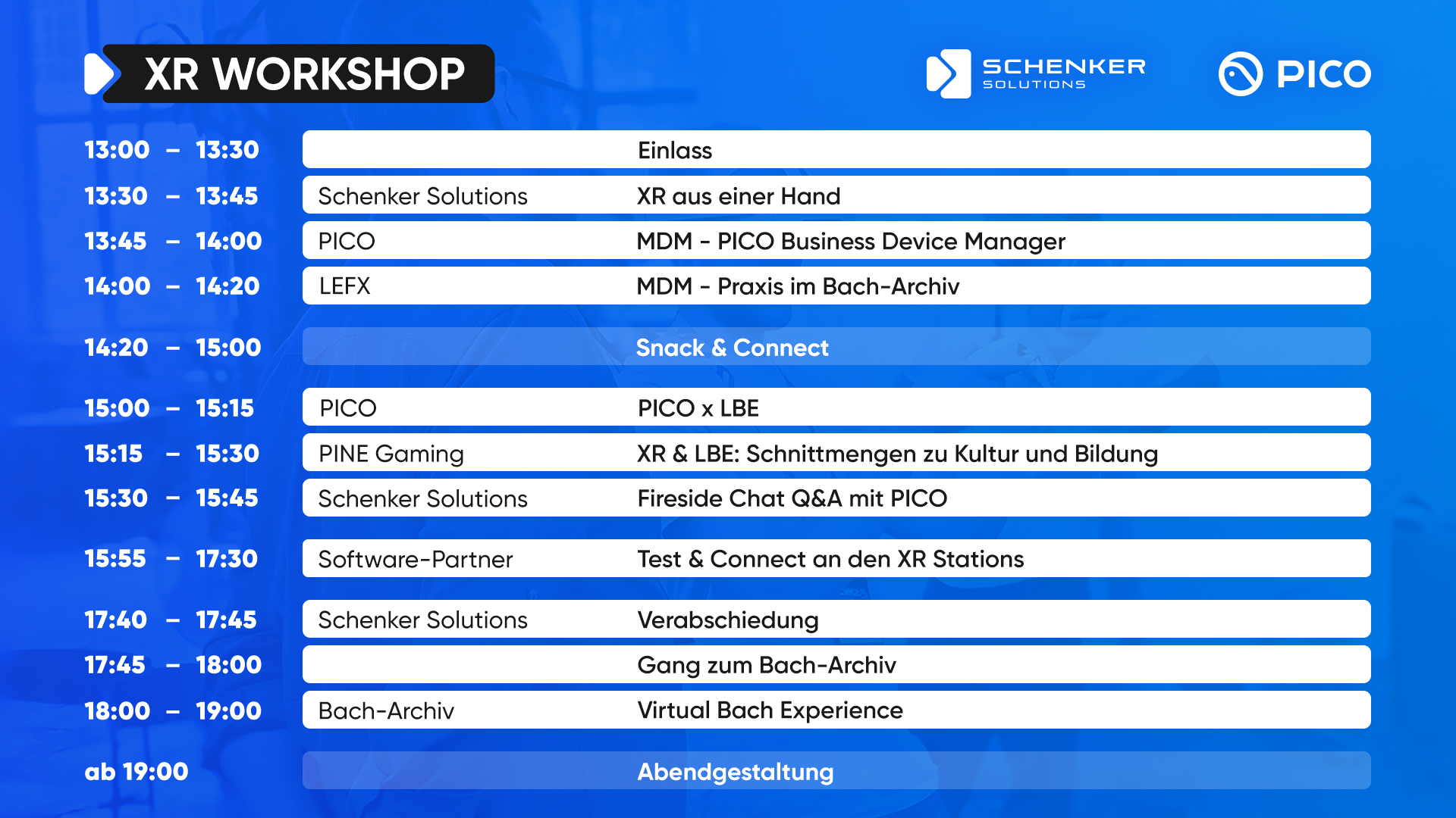Timetable
